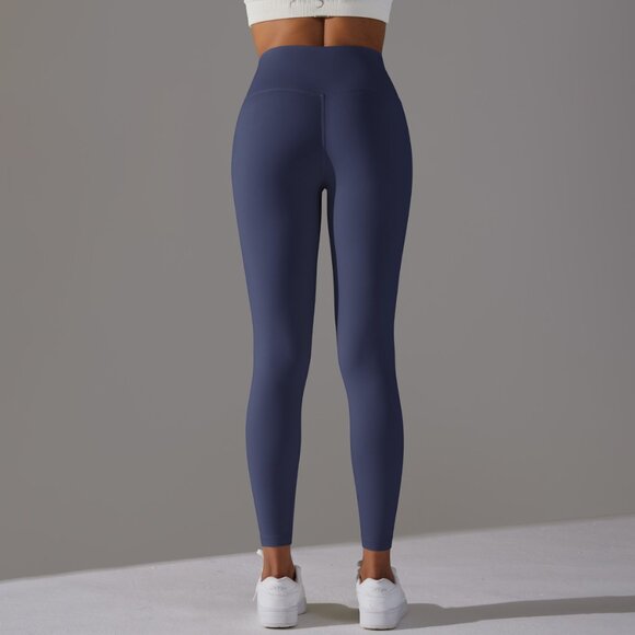 👖 DENIM BLUE "Naked Feel" Leggings! Tummy Control & Ultra-Soft! - Picture 6 of 10